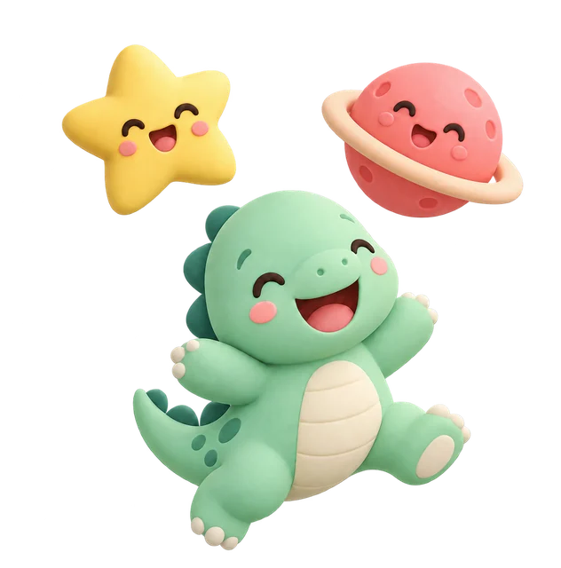Dinosaurio, estrella y planeta Lupiki